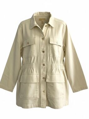 Micheal Kors Utility Jacket Color: Bone Size: XLG